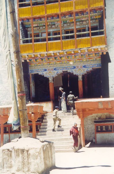 Entrance to a Budhist Gompa, Leh, Ladakh, India