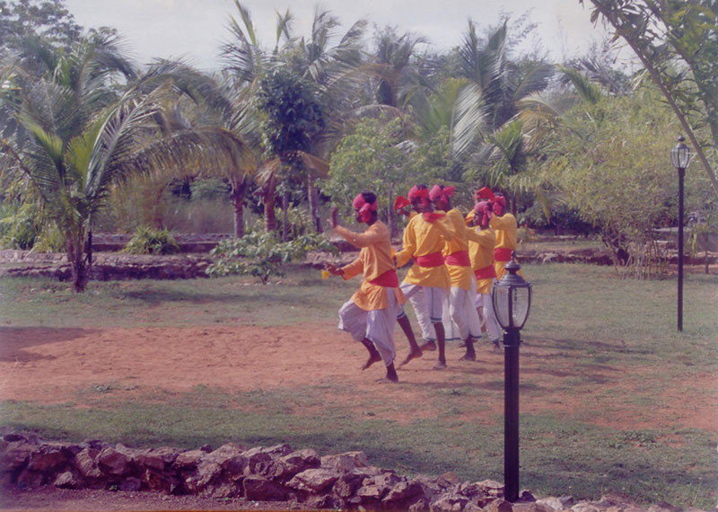 Folk dancers in Chennai, India